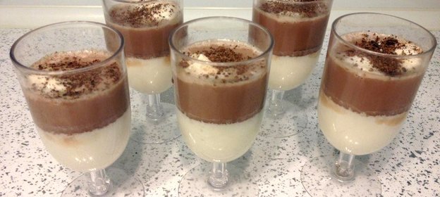 Желе молочно-шоколадные реки