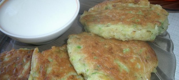 Кабачковые оладьи