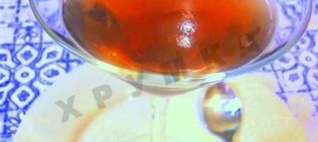 Желе из желатина и вина