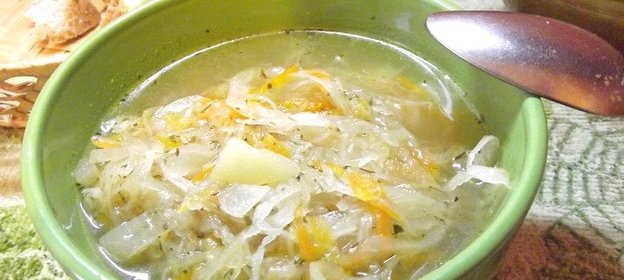 Кислые щи постные