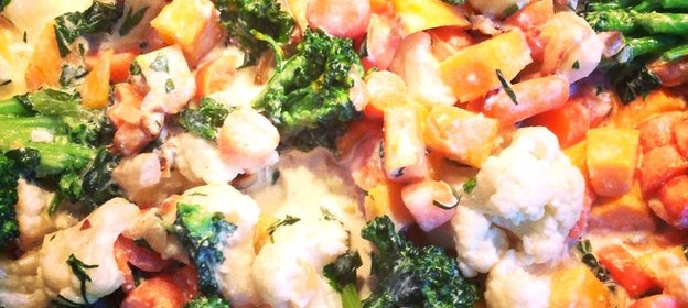 Паста с морским коктейлем в ароматном соусе