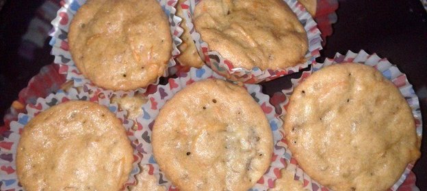 Кексы с морковью и бананом