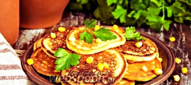 Кукурузные оладьи
