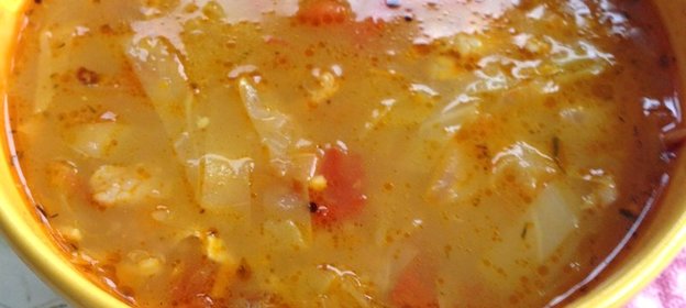 Щи из свежей капусты на скорую руку