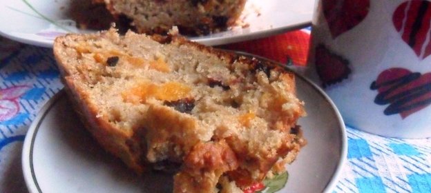 Овсяный кекс с сухофруктами