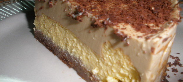 Чизкейк с кофейной панакоттой