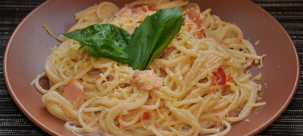 Спагетти Карбонара со сливками