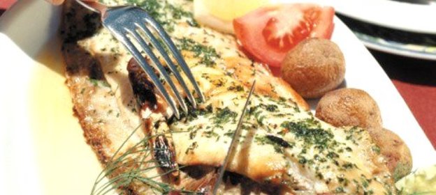 Филе морского языка в виски