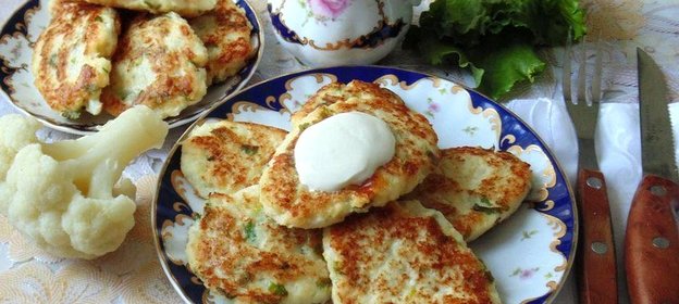 Оладьи из цветной капусты