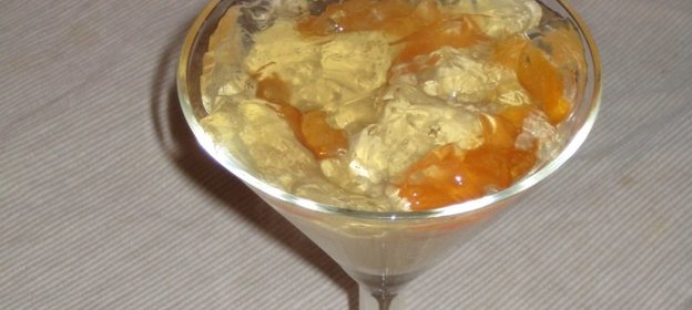 нежный десерт (с фруктовым желе)