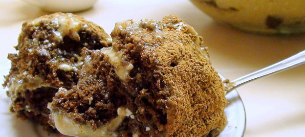 Шоколадный «рулет» или что делать, если он не получился :) Десерт с заварным кремом «Капучино»