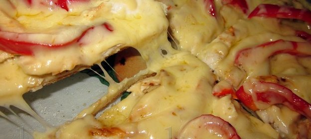 Пицца с курицей, Alla Pollo