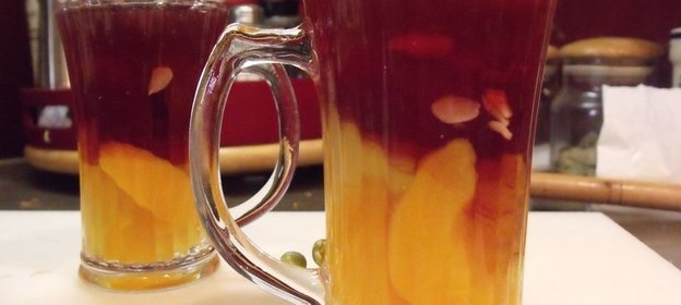 Желе из консервированных персиков