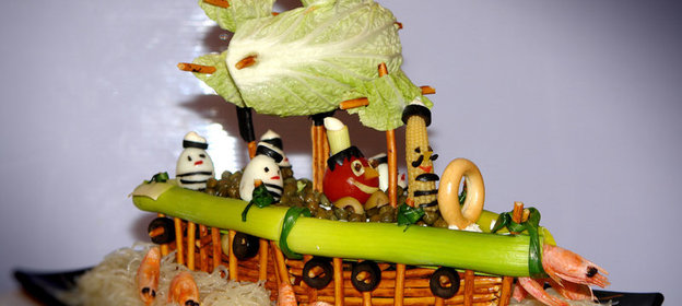 Салат Яхта поБЕДА - Курс на Гавайские острова