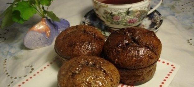 Маковые маффины без муки с лавандовым мороженым