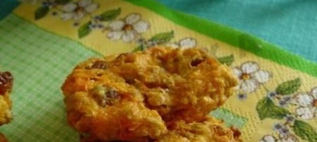 Постное морковное печенье