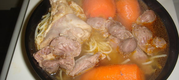 Куриный бульон (с потрохами)