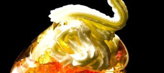 Газированное желе из шампанского