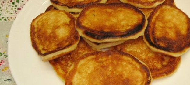 Нежные творожные оладьи