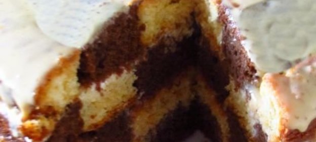 Бисквитный торт «Шахматный», с ароматом кофе