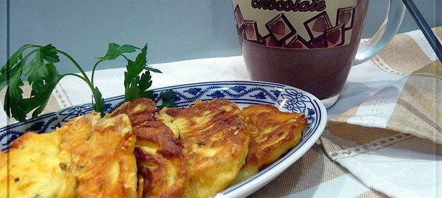 Твороженно-сырные оладьи