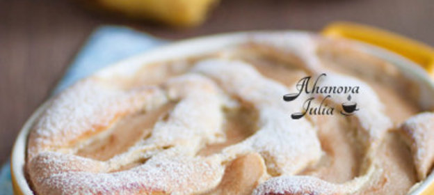 Грушевая запеканка c фундуком