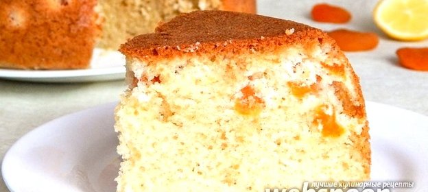 Кекс с курагой в мультиварке