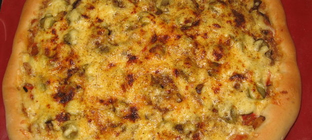 Пицца дальневосточная с шитаки