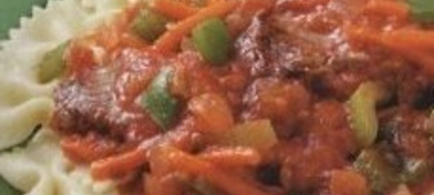 Мясной соус с овощами