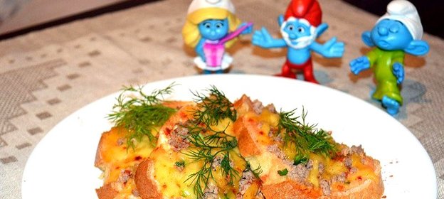 Пицца на батоне