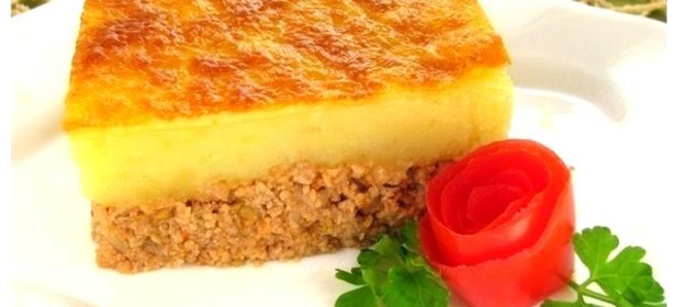 Запеканка с фаршем и картофелем