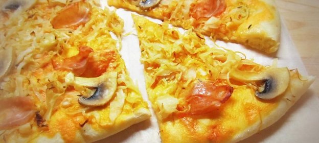 Пицца с квашеной капустой а ля Рус