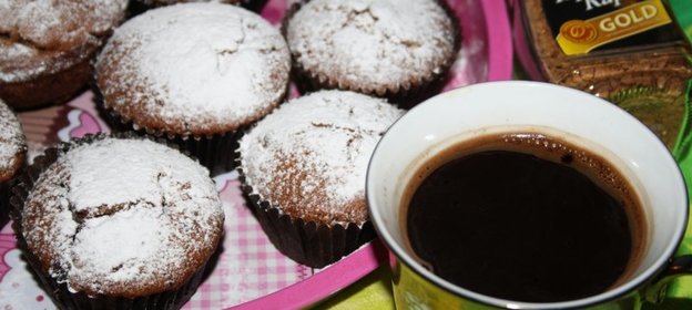 Кексы конфетно-банановые с легким кофейным ароматом