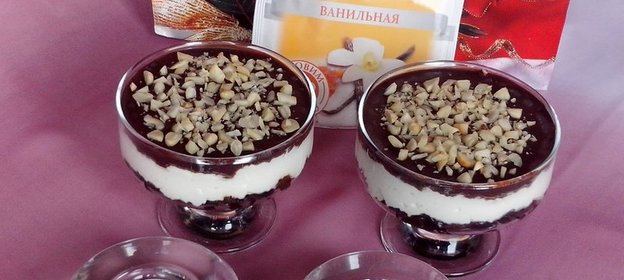 Творожно-шоколадный десерт