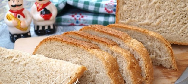 Пшенично-ржаной хлеб с кунжутом в хлебопечке