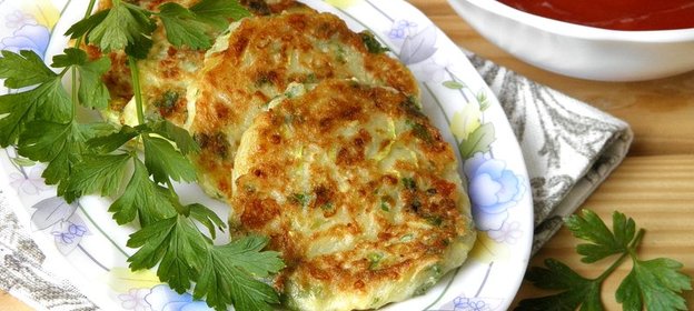 Оладьи из кабачков с сыром