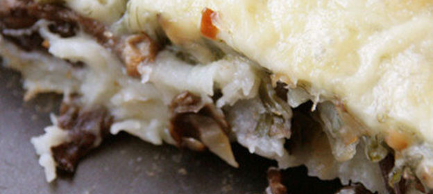 Картофельная запеканка с грибами