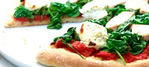 Пицца с сыром Филадельфия