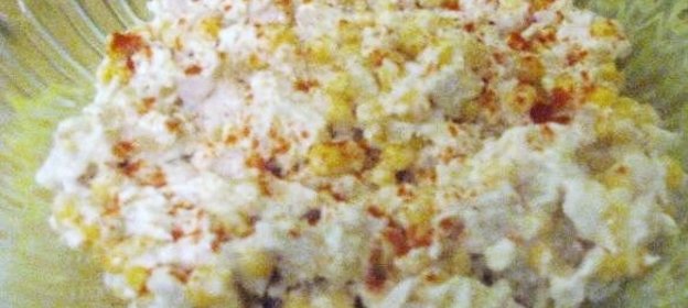 Салат с курицей и ананасами