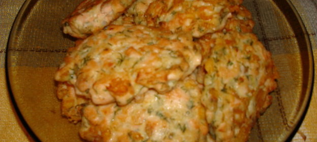 Оладьи из семги