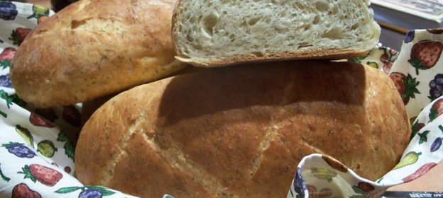 Хлеб творожный с укропом