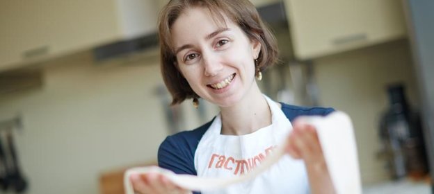 Домашняя паста «лагане» с белыми грибами