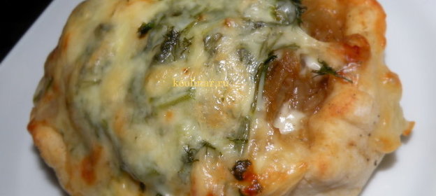 Луковые булочки с остринкой под сырной корочкой. Булочки Чиполлино