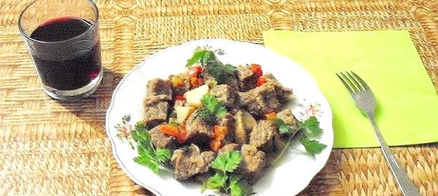 Гуляш из телятины