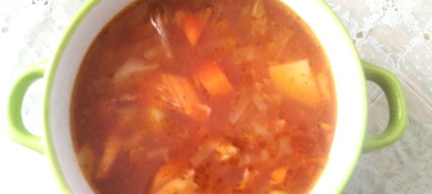 Щи с фасолью