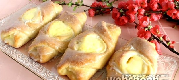 Булочки-кармашки с творогом
