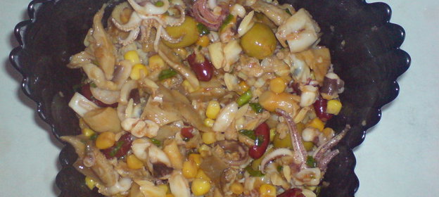 Салат ОГОРОДНО-МОРСКОЙ КОКТЕЙЛЬ