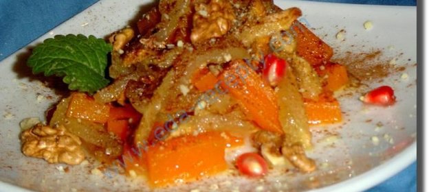 Запеканка из тыквы с яблоками в духовке