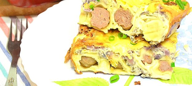 Запеканка из пельменей