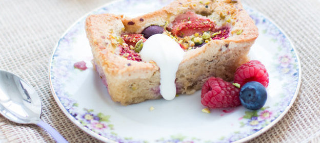 Мини-кексы с ягодами